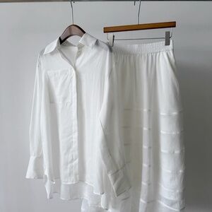 N16 Moon Leigh Classic 100% Ramie Garments washed soft shirt